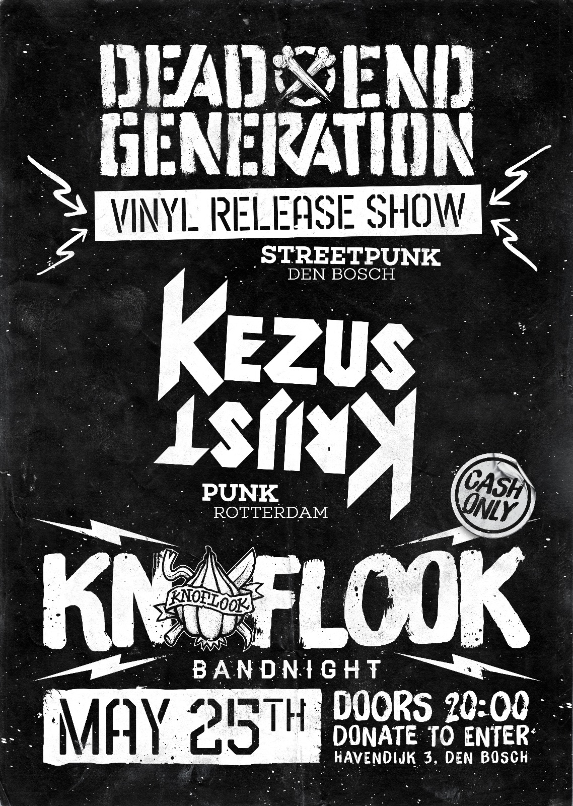 Dead End Generation VINYL RELEASE Show! With KEZUS KRIJST + FLASHBLADE 7